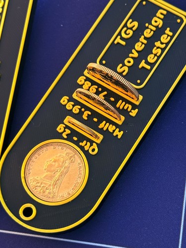 Gold sovereign tester - sovereign, tool