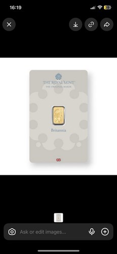Royal mint britannia - royal, 1g