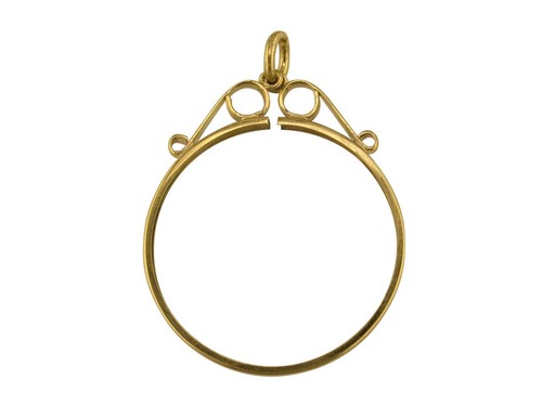 9ct yellow gold pendant - gold,