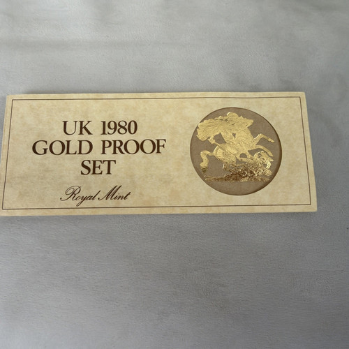 1980 gold proof set - gold,