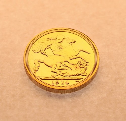 1914king george 24k gold - 24k,