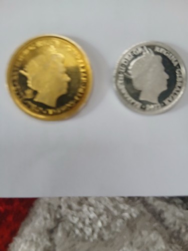 Gold coins elizabeth - of,