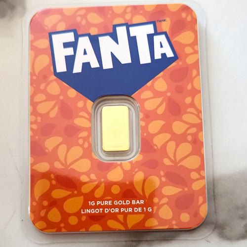Fanta 999 fine gold bar - 1g, 999.9