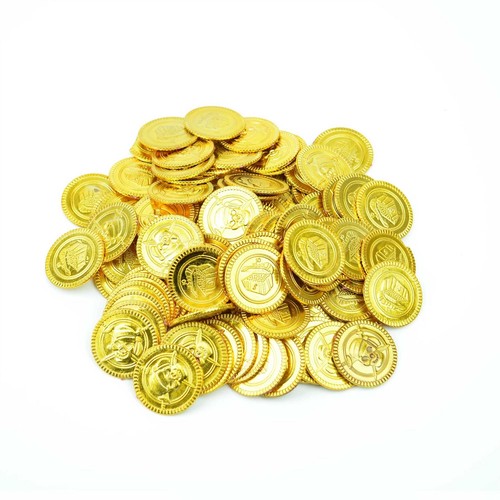 100 gold coins pirate treasure - gold,