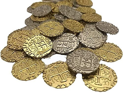 50x pirate treasure gold - pirate,