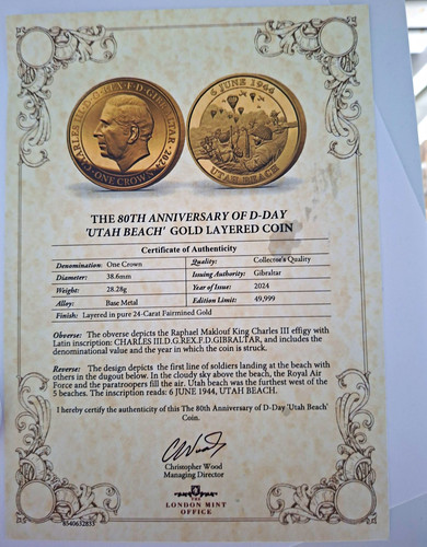 2024 british one crown day - 2024, d-day