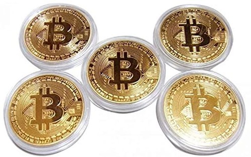 Bitcoin coin set gold - bitcoin,