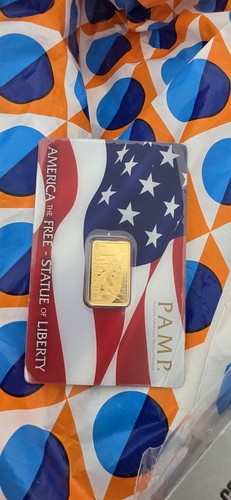 Pamp gold bar in assay - gold,