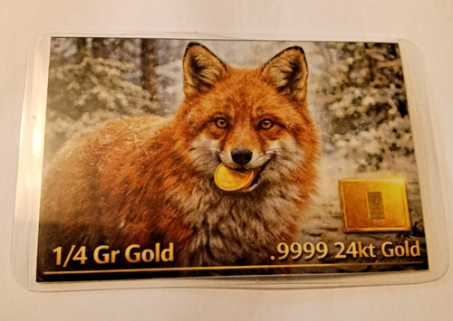 The gold fox - fox, 24k
