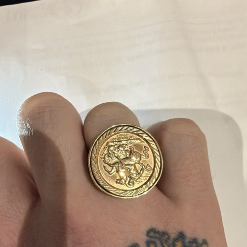 Yellow gold 9ct - gold, ring