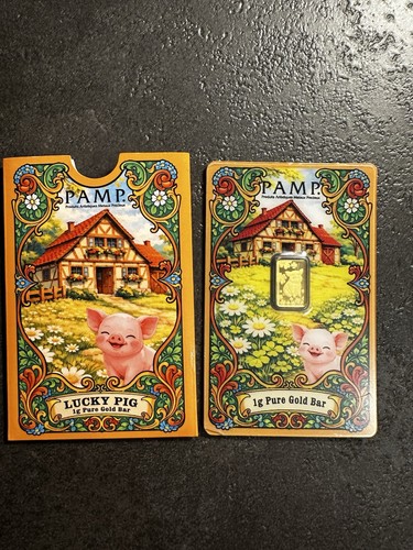 Pamp lucky pig gold - pamp, 1g
