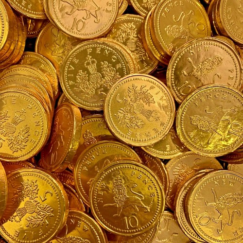 Gold coins milk chocolate - milk,
