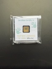 Geiger One Gram Gold baby feet