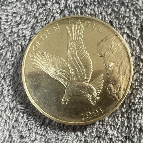 1991 golden eagle token coin - eagle,