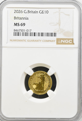 2026 gold britannia coin - britannia, £10