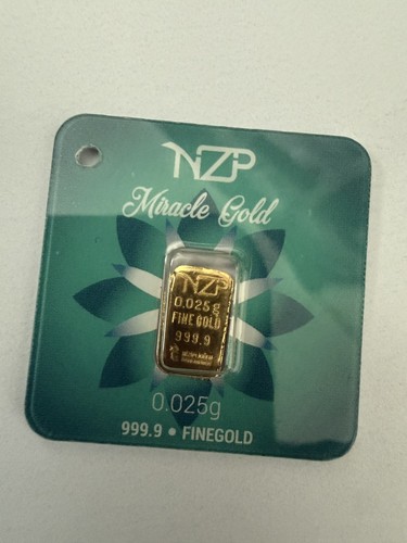 Gold bar 025 - gold, nzp
