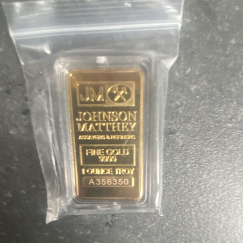 Johnson matthey gold bar - oz,
