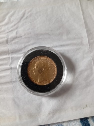 Gold sovereign coin 1883s - sovereign,