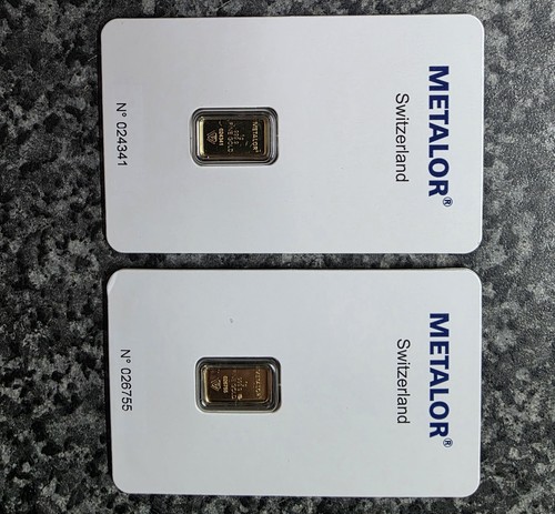 Gold bar metalor - gold,