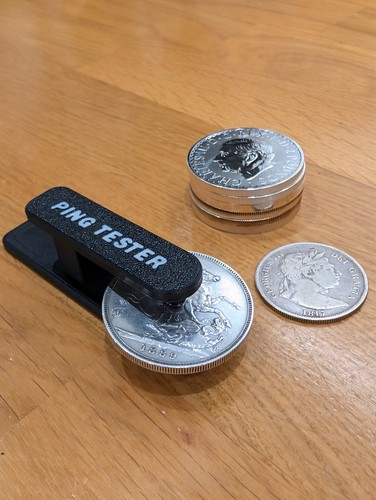 Gold silver coin ping tester - &,