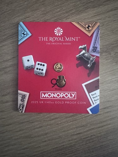 Monopoly 40oz 999 - 1/40oz, gold