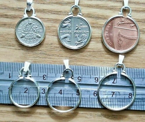 Silver gold 20mm coin - silver/gold,