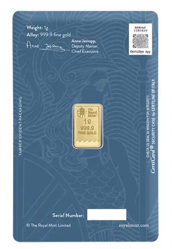 The royal mint gold - royal, 1g