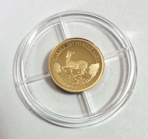 Solid 14ct gold - coin, 0.5g