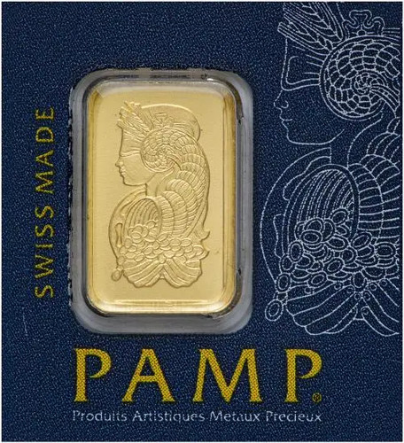 24ct swiss gold - 1g, pamp