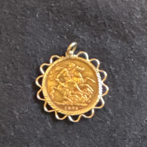 22ct gold full sovereign coin - gold,