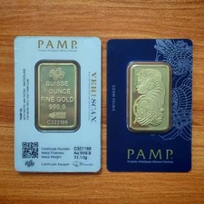 Gold Plated 1oz Bar –