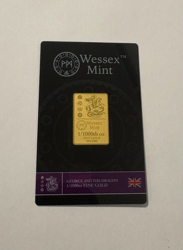 Wessex mint 1000th - 1/1000th, gold