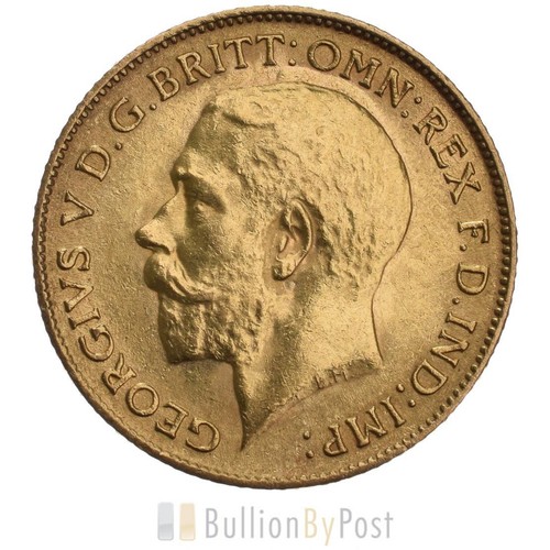 Gold half sovereign george - gold, v