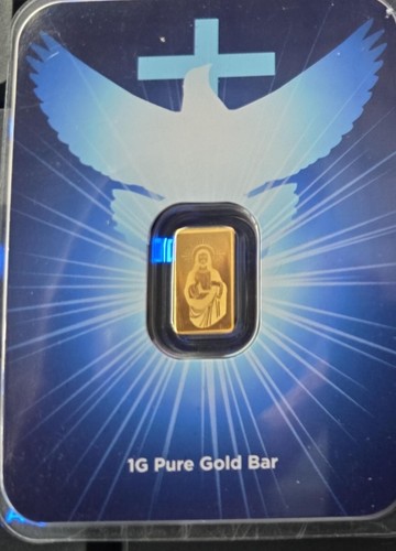 Pure gold bar religious - 1g,