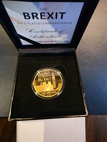 Brexit 2016 gold plated - gold,