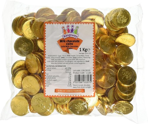 Milk chocolate gold coins 1 - chocolate,