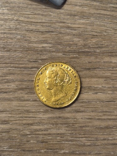 1859 full sovereign coin - 1859,