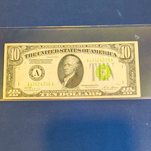 1928b redeemable in gold - $10,