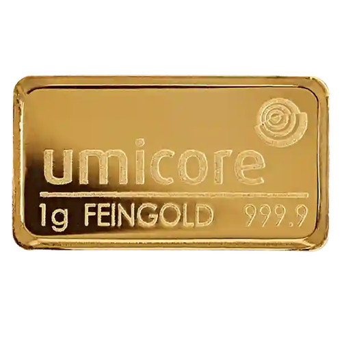 Umicore gold bar - umicore, 1g