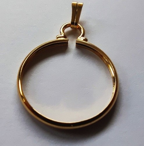 Silver gold 20mm coin - silver/gold,