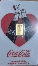 1g 999 Fine Gold Coca Cola Bar