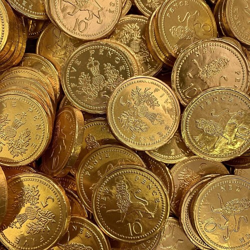 Milk chocolate gold coins - milk,
