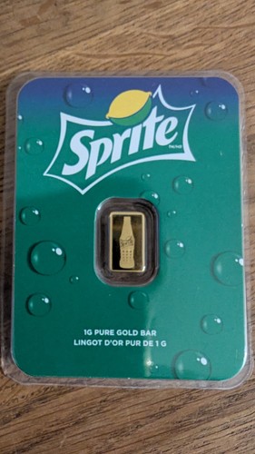 Pamp 24k gold sprite bar - sprite, 1g