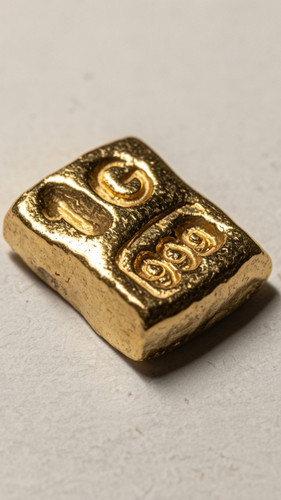 Gram solid 24ct gold - gold, bar